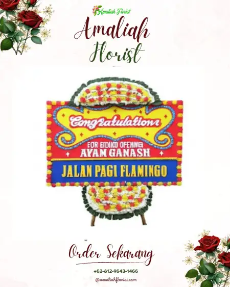 Sewa Papan Bunga Cindogo